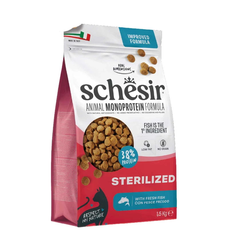 SCHESIR GATTO MONOPROTEIN STERILIZED PESCE