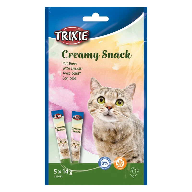 Trixie Creamy Snack with Chicken Cat Treats 5X14G
