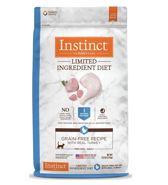 Instinct Limited Ingredient Diet Grain Free Turkey Cat Dry Food 11lbs