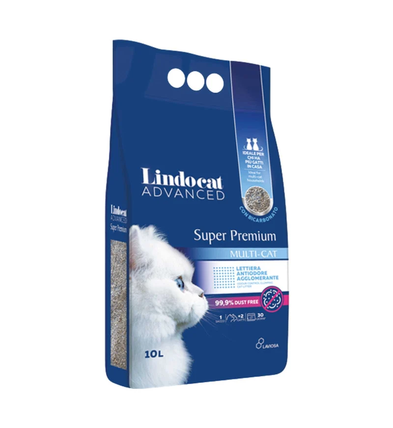 LAVIOSA GATTO LETTIERA AGGLOMERANTE LINDOCAT SUPERPREMIUM MULTICAT DA 10 LITRI