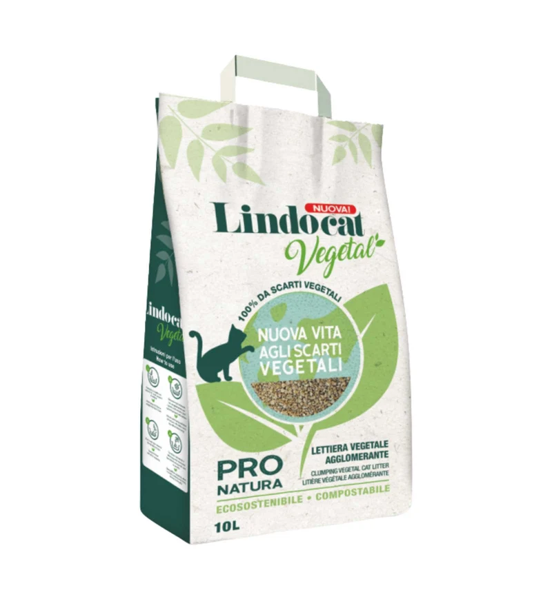 LAVIOSA GATTO LETTIERA AGGLOMERANTE LINDOCAT VEGETAL PRO NATURA DA 10 LITRI
