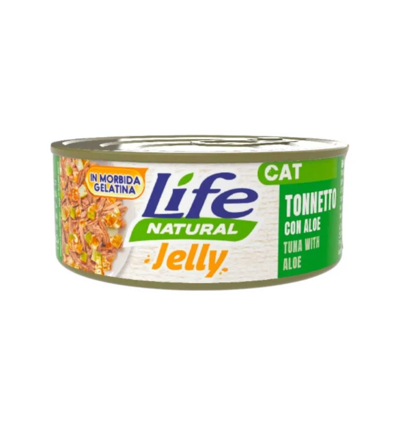 LIFEPETCARE GATTO LIFE CAT TONNETTO CON ALOE IN JELLY DA 70 GR IN LATTINA