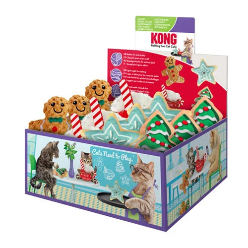 Kong Holiday Scrattles Cafè Assortiti Gioco Natalizio per Gatti