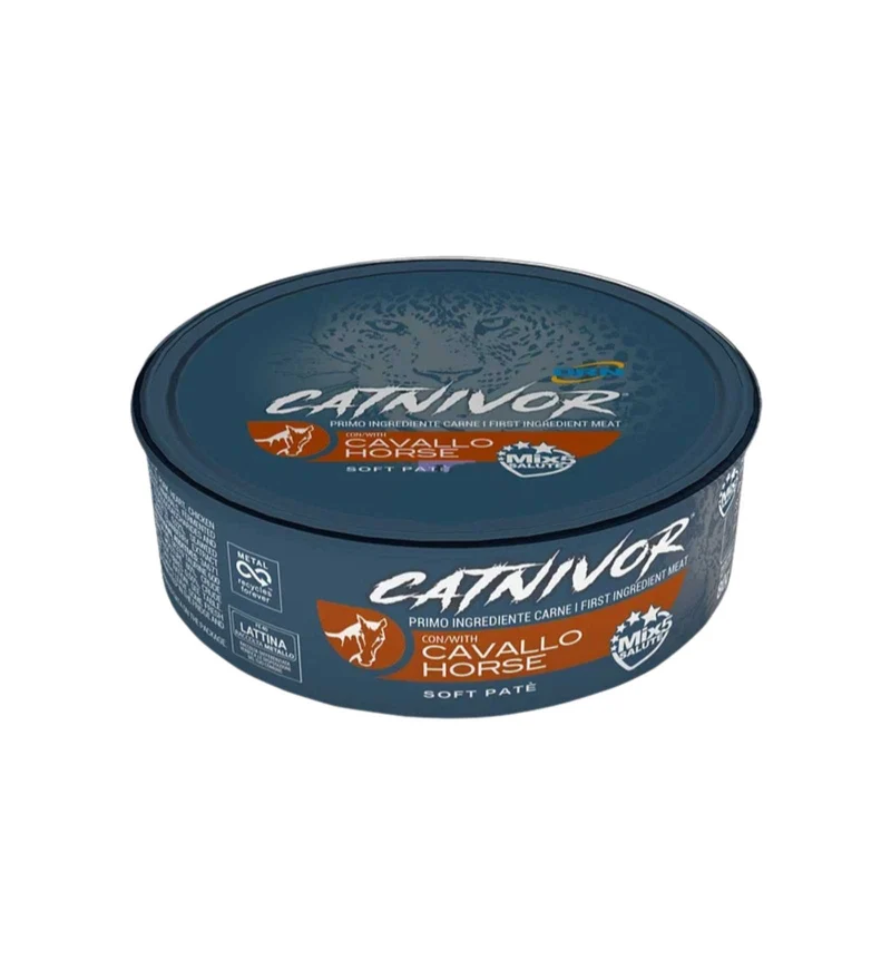 DRN GATTO CATNIVOR MORBIDO PATE' CON CAVALLO DA 80 GR