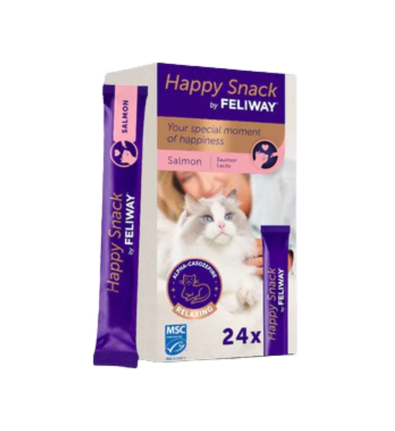 HAPPY SNACK FELIWAY AL SALMONE 24 STICKS