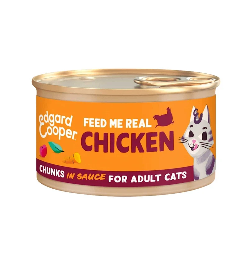 EDGARD & COOPER GATTO ADULTO BOCCONCINI IN SALSA POLLO DA 85 GR