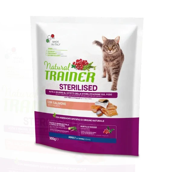 Natural Trainer Gatto Sterilizzato - Salmone 300 gr