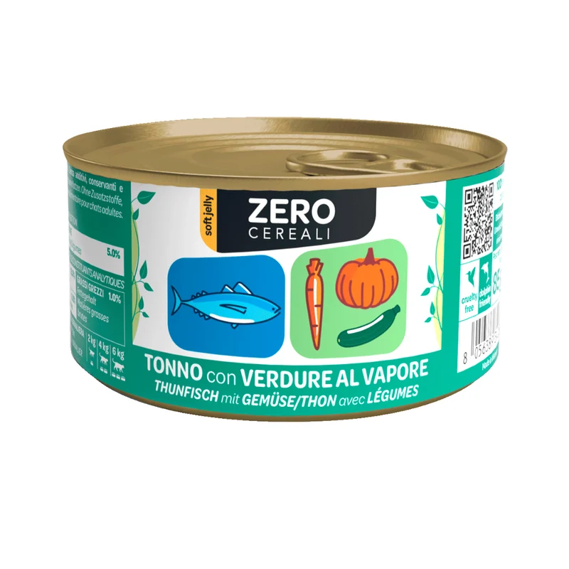 WeNature Umido Gatto Zero Cereali Grain Free in Jelly Alimento Naturale Fatto a Mano Senza Cereali e ad Alta Appetibilità 85g