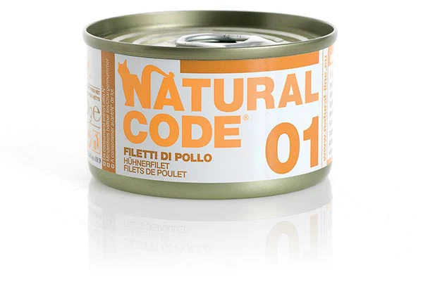 Natural Code Gatto Umido Complementare Naturale in Acqua di Cottura 85g