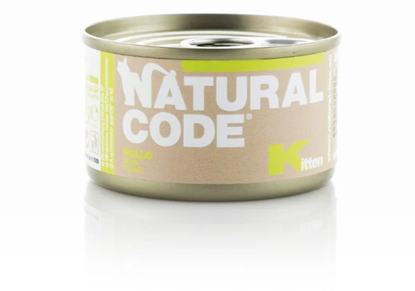 Natural Code Kitten Umido in Patè per Gatti Cuccioli Lattina 85g
